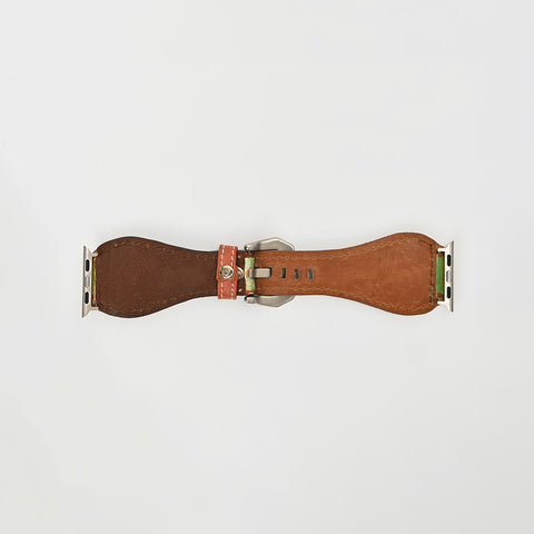American Darling Hand Painted Leather I Watch strap - Western Saguaro Series