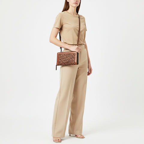 American Darling Basket Weave Small Crossbody Bag | Leather Wallet Purse