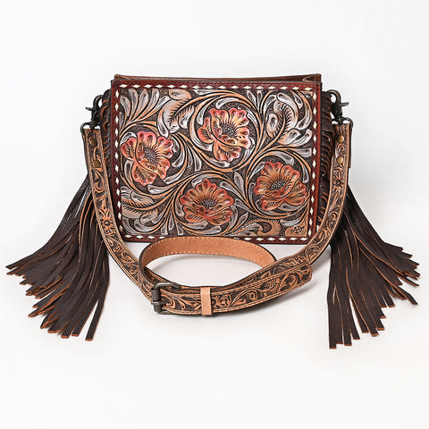 American Darling Hand Tooled Leather Messenger Bag