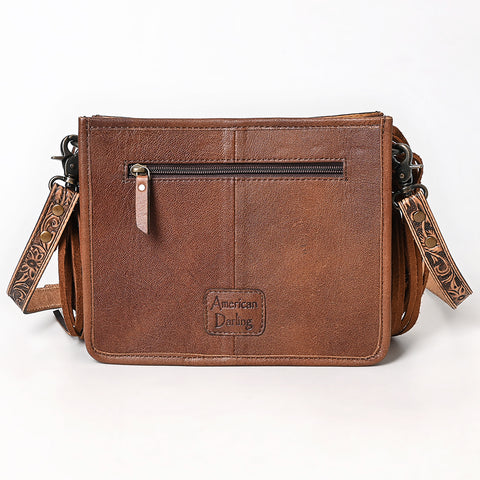 American Darling Hand Tooled Leather Messenger Bag