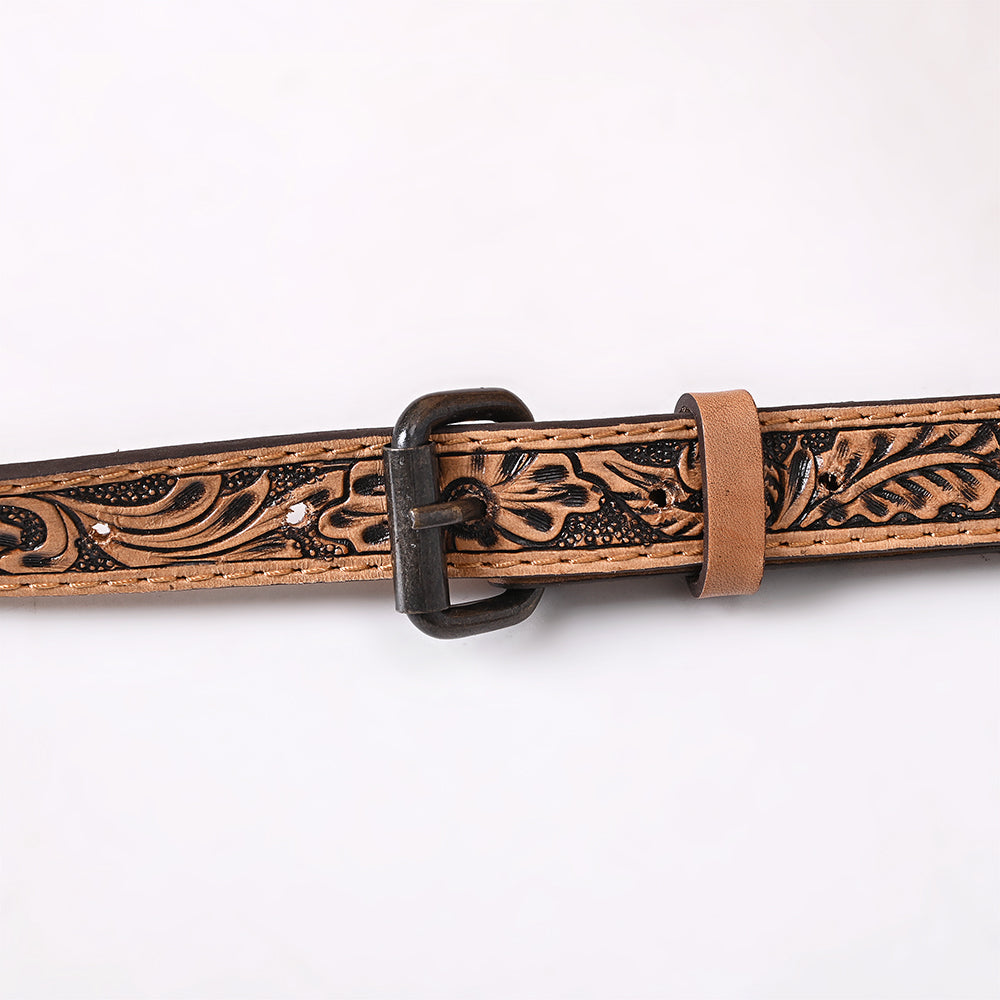 ADBG1725 Canvas & Tooled Leather Western Tote Bag with Adjustable Strap American Darling