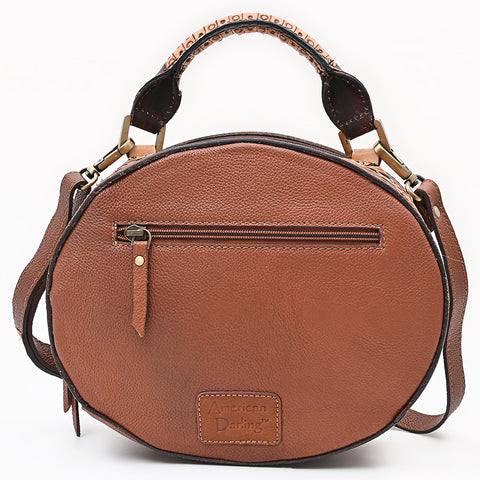 American Darling Handcrafted Hand Tooled Leather Western Canteen Bag