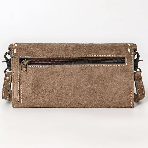 American Darling Genuine Suede Crossbody Bag | Western Boot Stitched Crossbody Purse