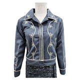 ADJKT059 Women Fabric Shirt Jacket Dress
