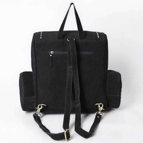 American Darling Handcrafted Genuine Suede Leather Backpack Boot Stitched