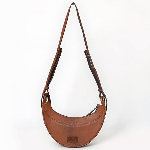 American Darling Handcrafted Genuine Leather Small Cross body Bag Floral Carved