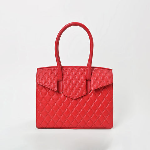 NMBGM189 American Darling Quilted Genuine Leather Satchel Tote