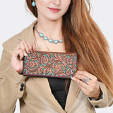 ADBG1741 Wallet Hand Tooled Genuine Leather women bag western Bag