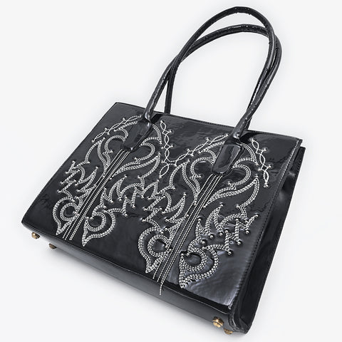 American Darling Handcrafted Genuine Leather Tote Bag with Embroidery