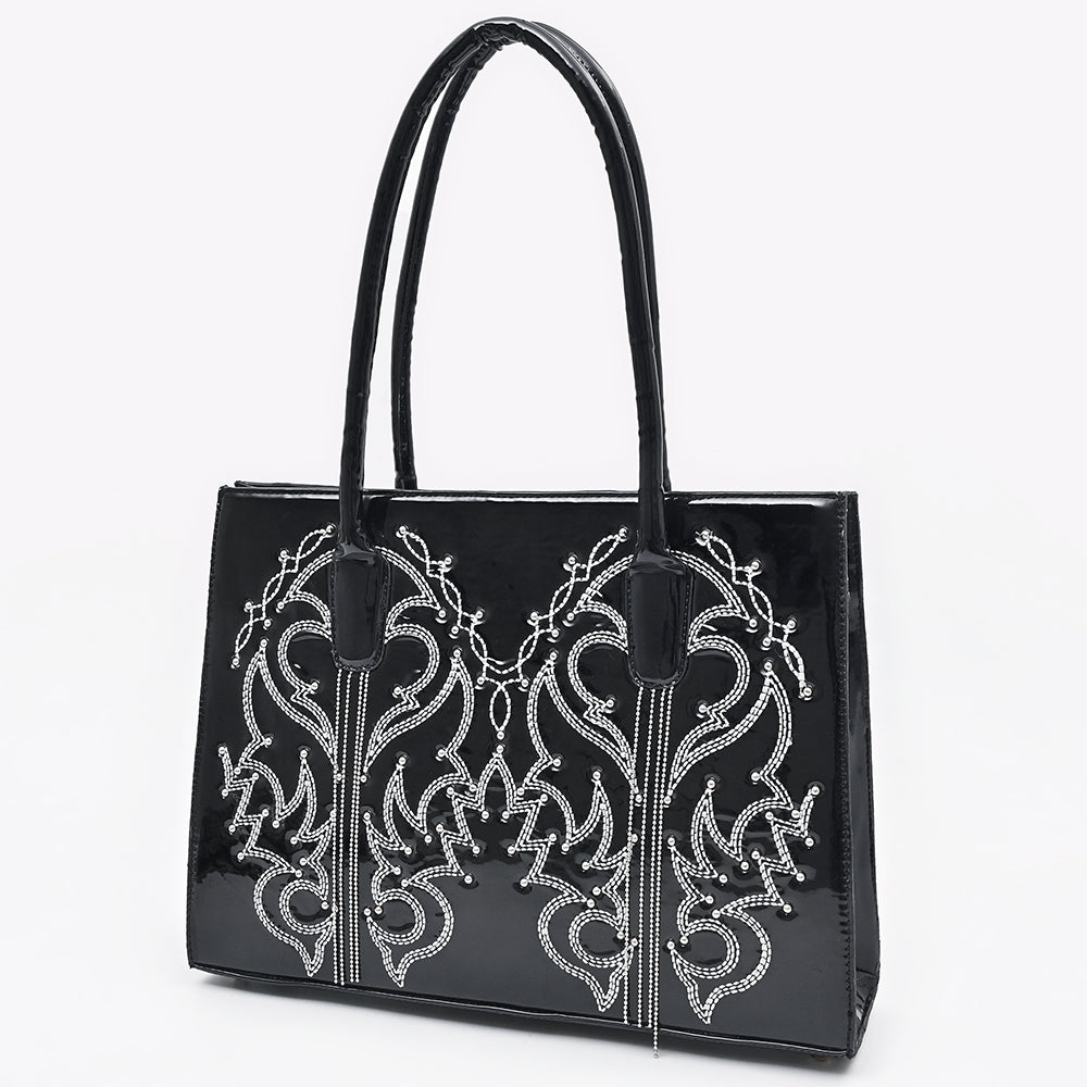 ADBGA800 Tote Embroidery Genuine Leather women bag western Bag