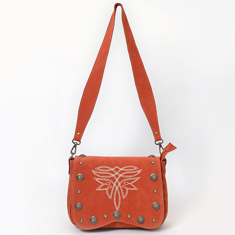 American Darling Handcrafted Genuine Leather Cross body Bag Concho Embroidery
