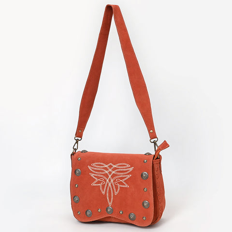 American Darling Handcrafted Genuine Leather Cross body Bag Concho Embroidery