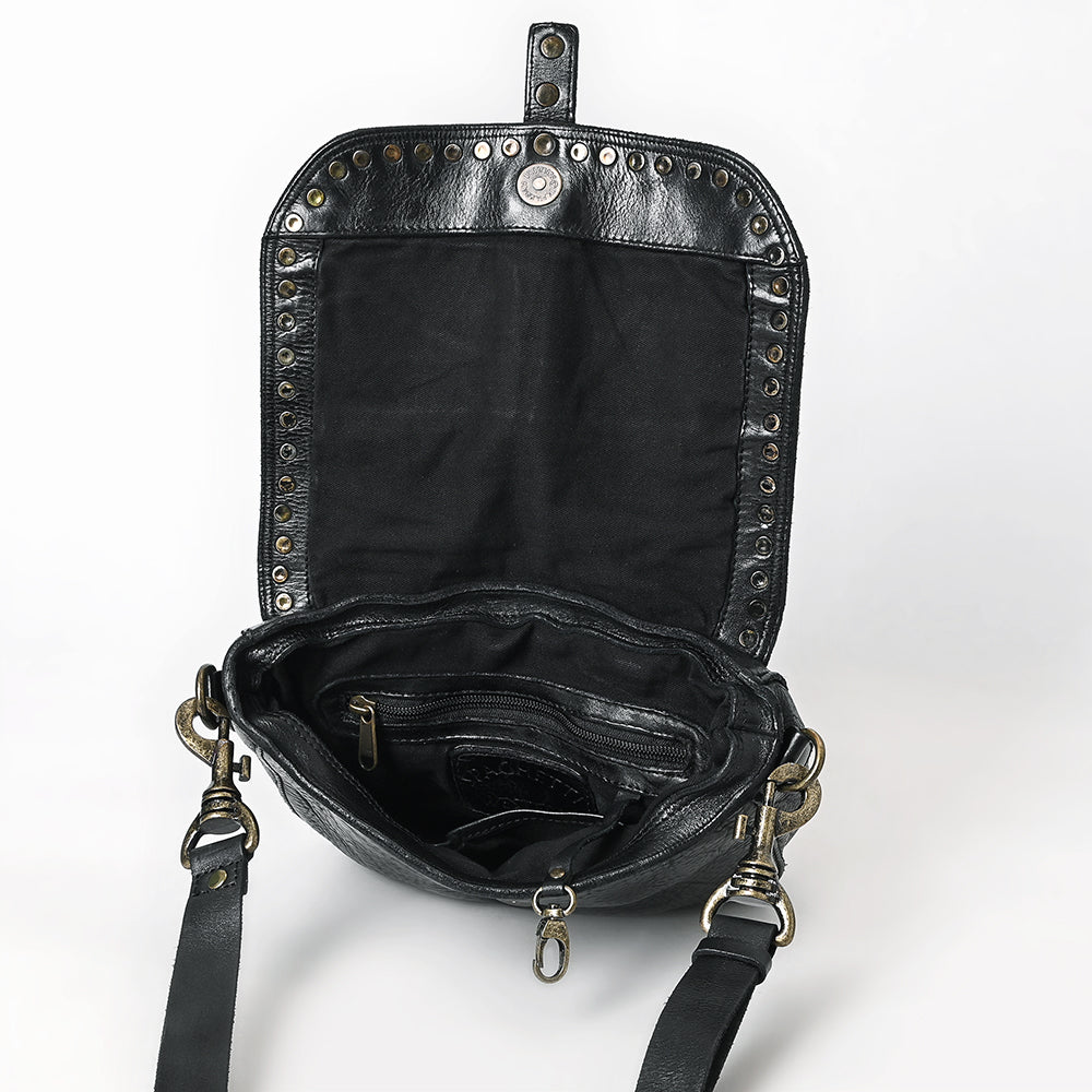 SWC155BLK Crossbody Genuine Western Leather Women Bag
