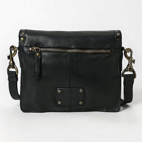 Studded Flap Western Crossbody