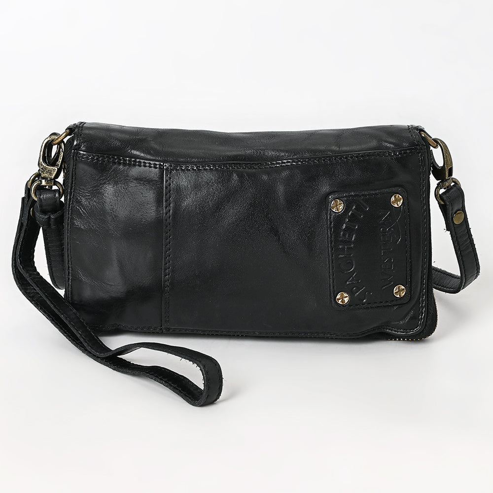 SWC195BLK Organiser Genuine Western Leather Women Bag