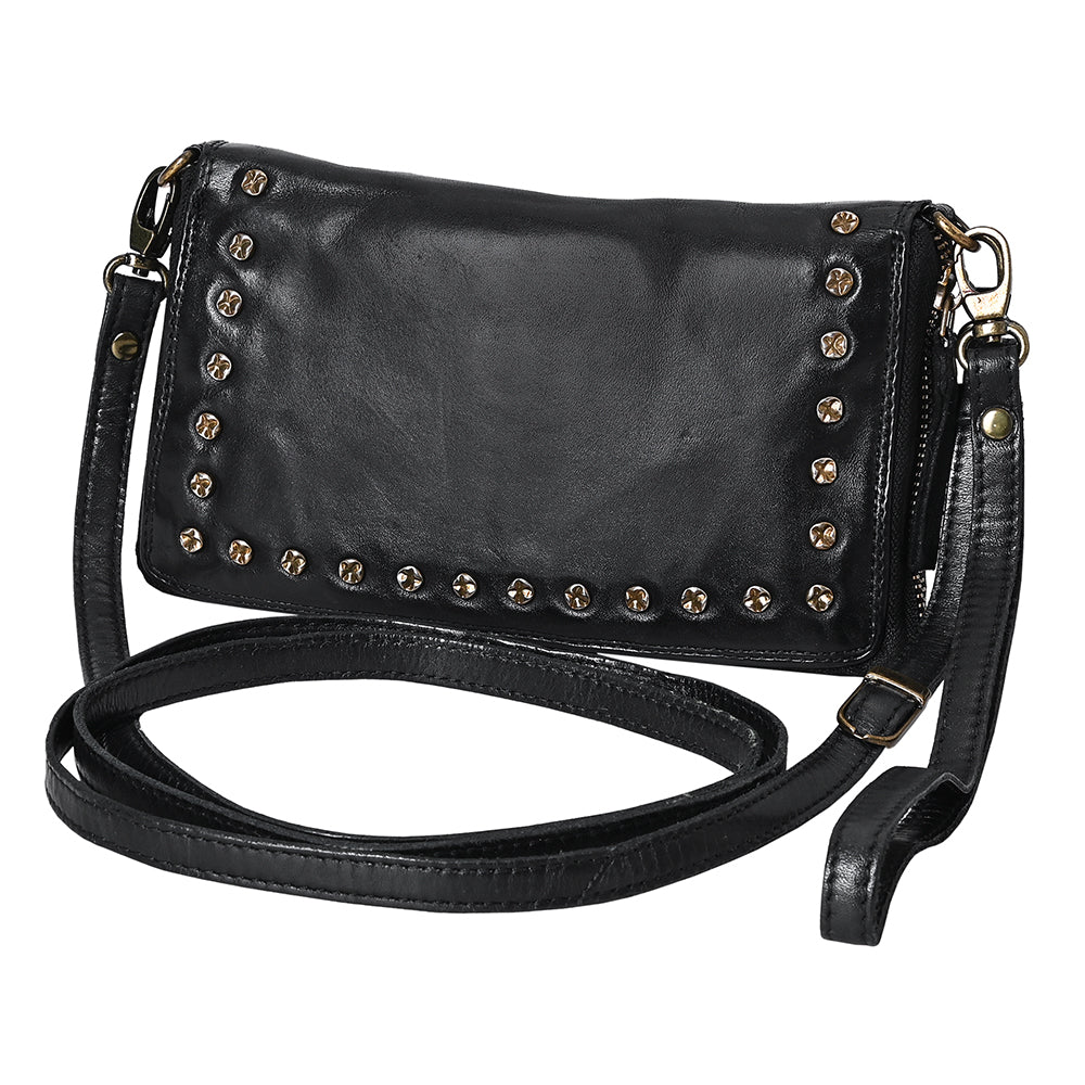 SWC195BLK Organiser Genuine Western Leather Women Bag