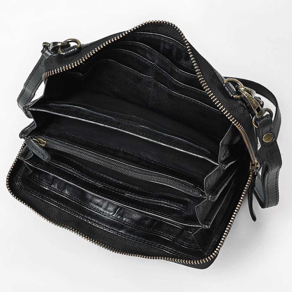 SWC212BLK Wallet Genuine Western Leather Women Bag