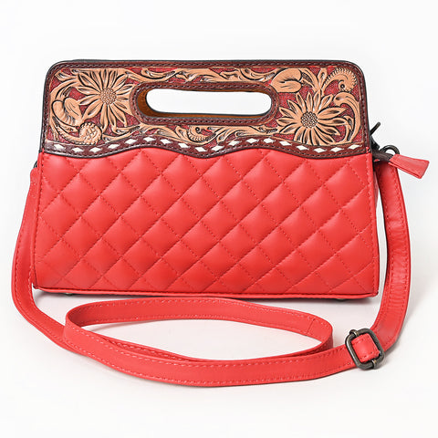 American Darling Floral Carved Western Leather Clutch Bag