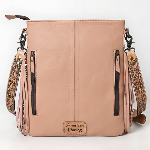 American Darling Large Quilted Crossbody | Hand-Tooled Leather Fringe Bag