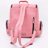 ADBG1674A Quilted Leather Backpack with Floral Tooled Accents - American Darling