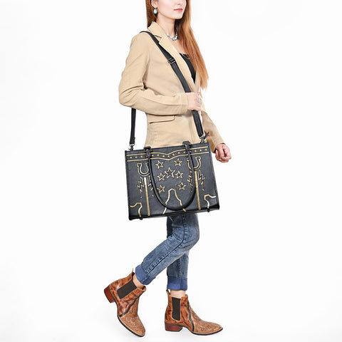 American Darling Western Genuine Leather Tote Bag ï¿½ Handcrafted Full Grain Leather Carryall