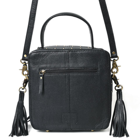 American Darling Hand Tooled Floral Large Cross body Bag with Fringes