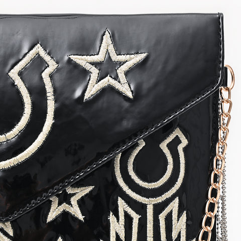 American Darling Handcrafted Embroidered Leather Envelope Bag