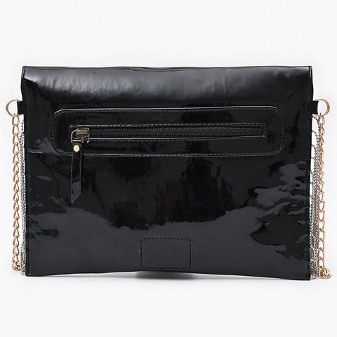 American Darling Handcrafted Embroidered Leather Envelope Bag