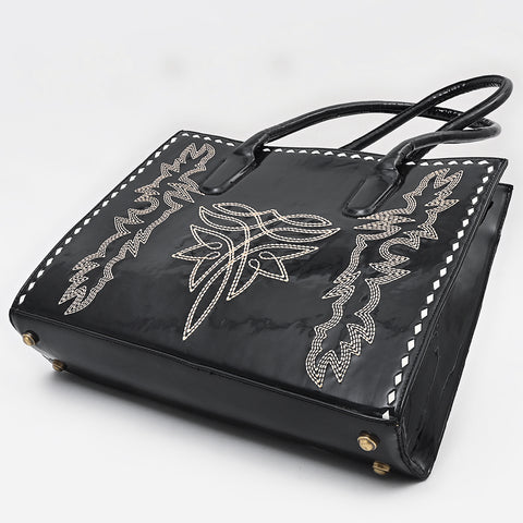 American Darling Embroidered Buck-stitched Western Leather Tote Bag