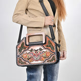 ADBG1776 Tote Hand Tooled Genuine Leather women bag western Bag