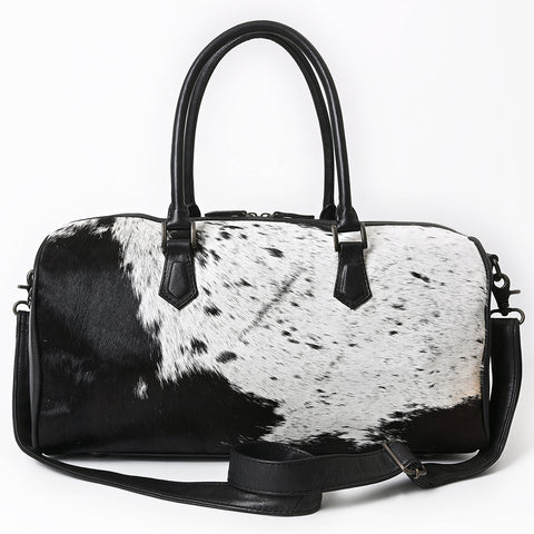 American Darling Western Hair-On Cowhide Duffel Bag - Handcrafted Leather Travel Bag