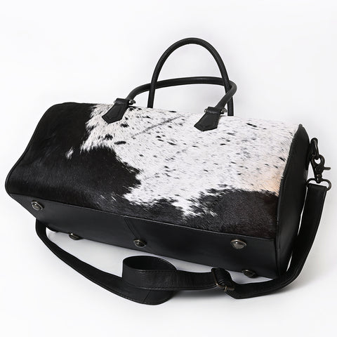 American Darling Western Hair-On Cowhide Duffel Bag - Handcrafted Leather Travel Bag