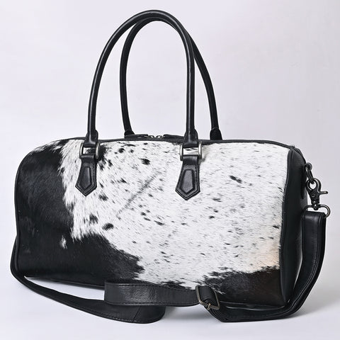 American Darling Western Hair-On Cowhide Duffel Bag - Handcrafted Leather Travel Bag