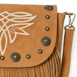 ADBGA836 Crossbody Suede Genuine Leather women bag western Bag