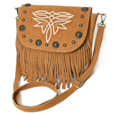 ADBGA836 Crossbody Suede Genuine Leather women bag western Bag