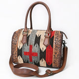 ADBG1789 Tote  Saddle Blanket Genuine Leather women bag western Bag
