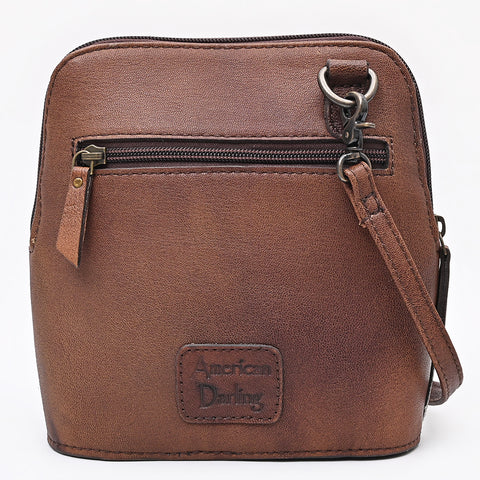 American Darling Western Hair-On Cowhide Cross Body Bag - Handcrafted Leather Purse