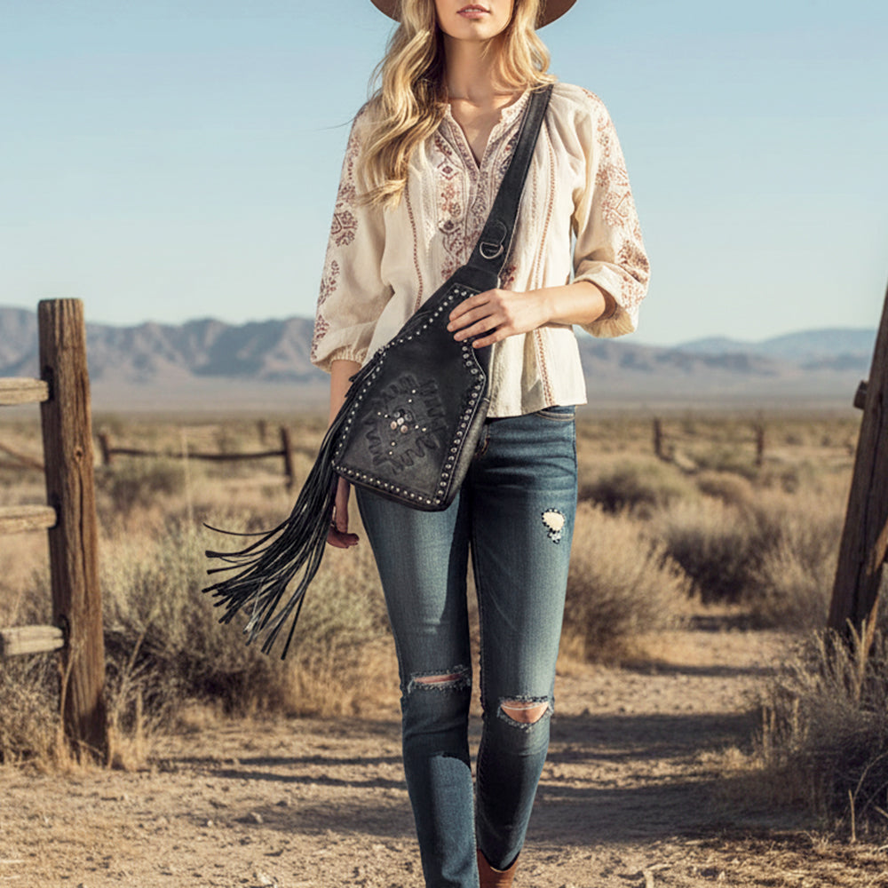 ADBGM747 Sling Genuine Western Leather Women Bag