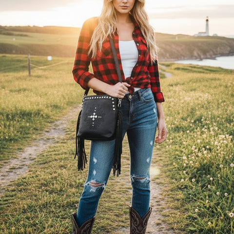 ADBGM752 Crossbody Genuine Western Leather Women Bag