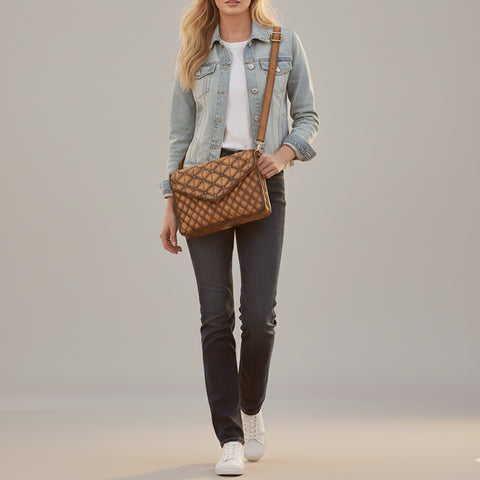 ADBGM767 Envelope Genuine Leather Women Bag