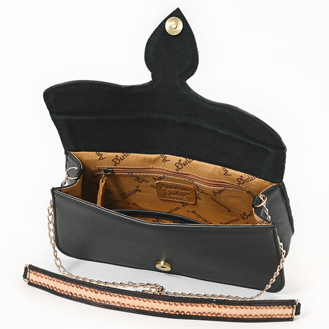 American Darling Hand Tooled Floral Carved Quilted Leather Cross body Bag
