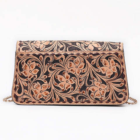 American Darling Hand Tooled Floral Carved Genuine Leather Cross body Bag