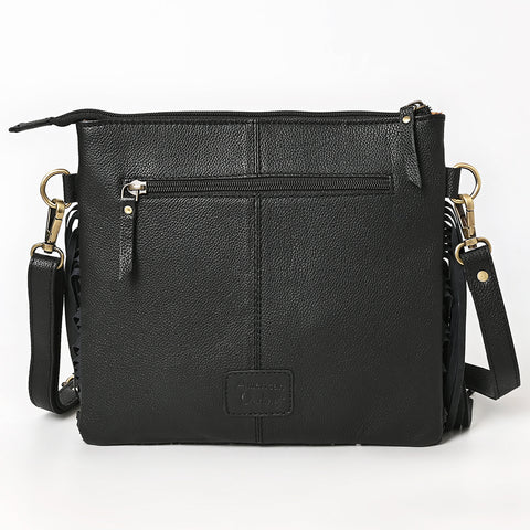 American Darling Hair-On Cowhide Genuine Leather Fringed Cross body Bag