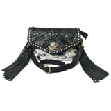 ADBGA886 Small Crossbody Hair-On Hand Tooled Genuine Leather women bag western Bag
