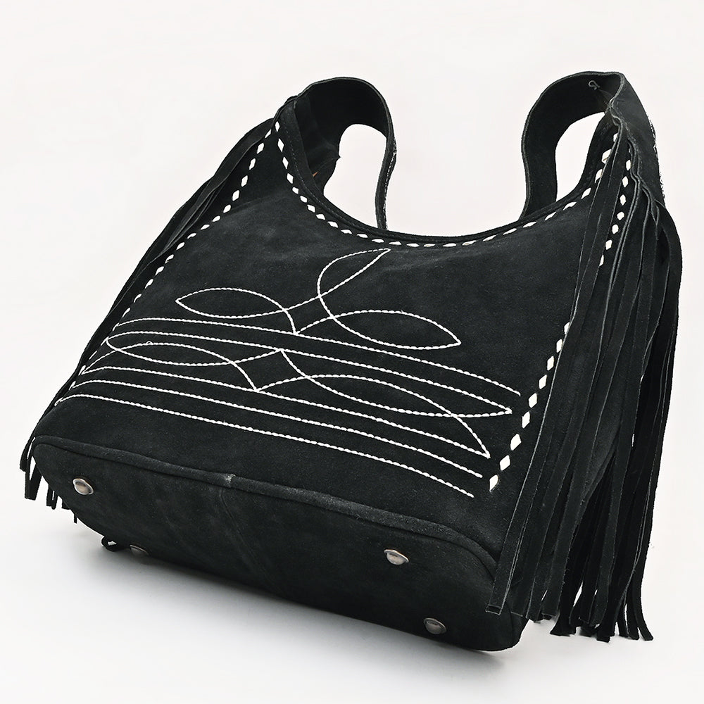 ADBG1812 Hobo Suede Genuine Leather women bag western Bag