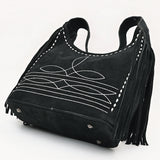 ADBG1812 Hobo Suede Genuine Leather women bag western Bag