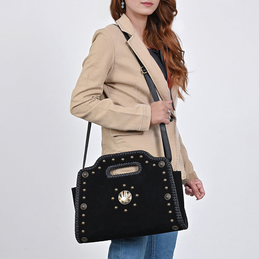 ADBGA904 Clutch Genuine suede Genuine Leather women bag western Bag