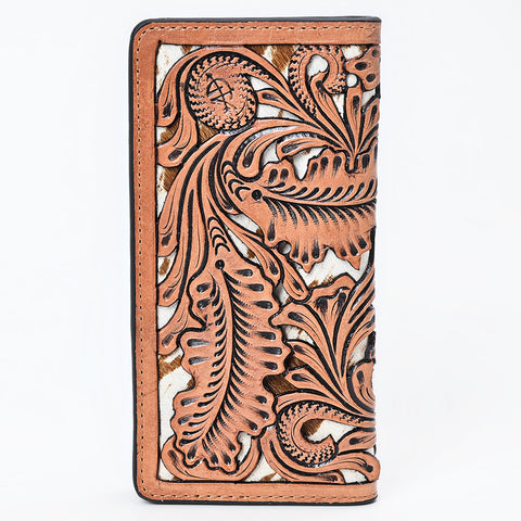American Darling Hand Tooled Floral Carved Leather Wallet handbag