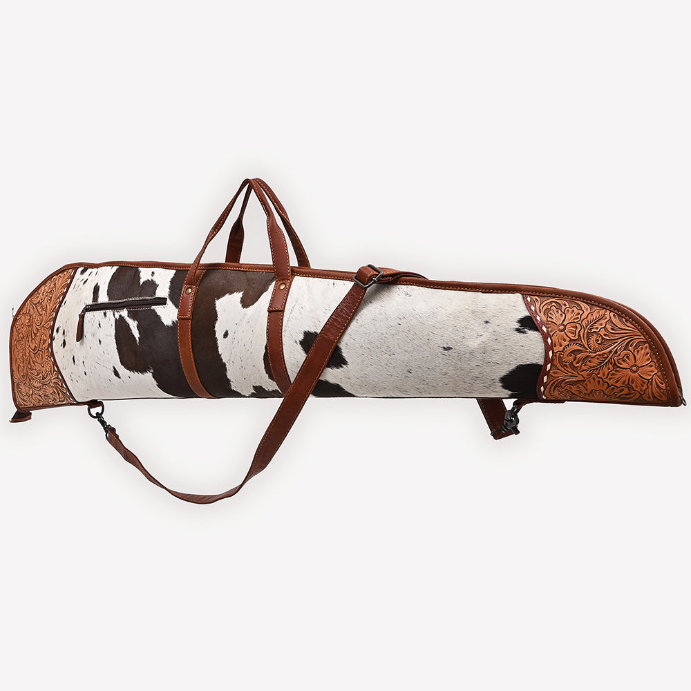 ADGC109 Gun Case Hair-On Hand Tooled Genuine Leather women bag western Bag