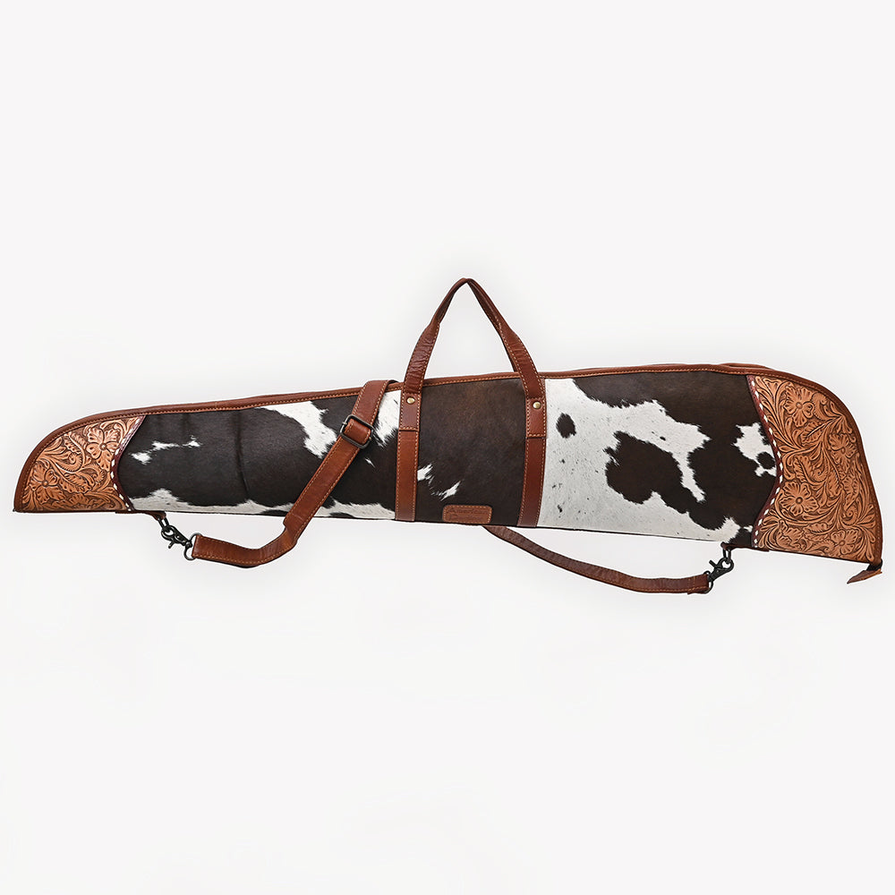 ADGC109 Gun Case Hair-On Hand Tooled Genuine Leather women bag western Bag